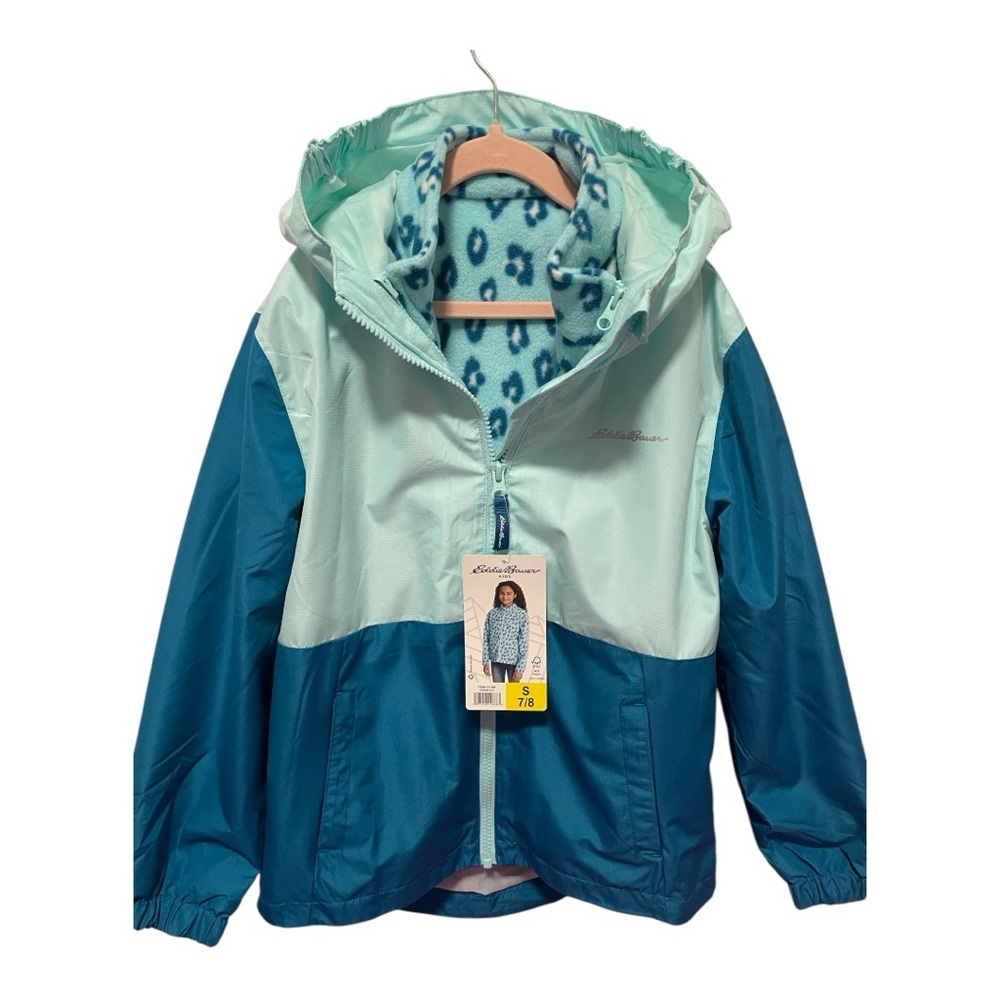 Eddie Bauer Kids Youth Light Weight 3-in-1 Jacket. Size S 7-8. Water Resistant.